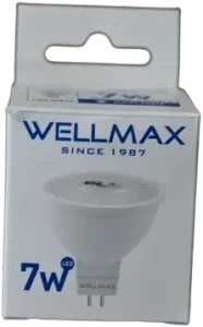 WELLMAX 7W LED lampa